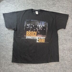 Vintage Bruce Springsteen Shirt Mens 2XL Black E Street Band Tour Graphic Tee